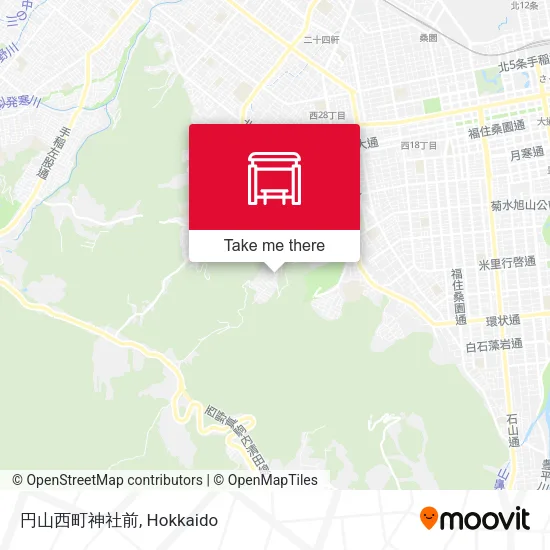 円山西町神社前 map
