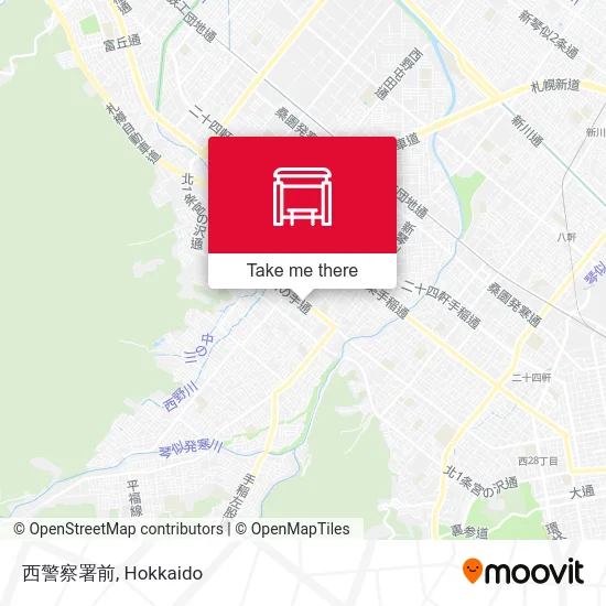 西警察署前 map