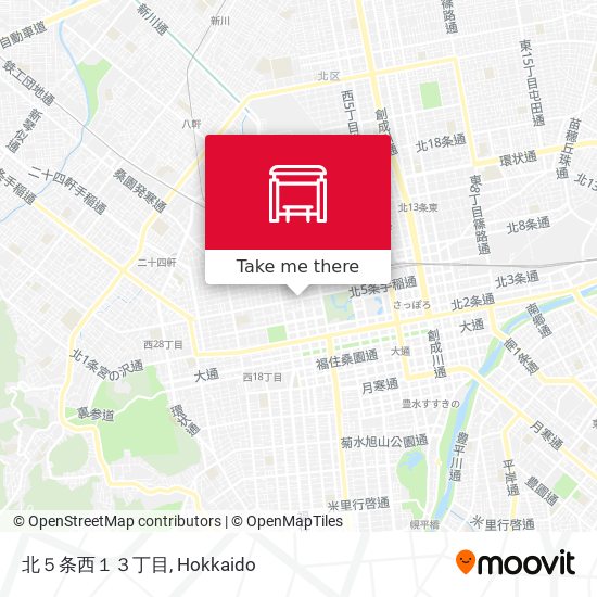 北５条西１３丁目 map