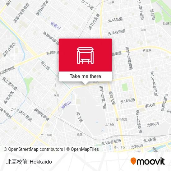 北高校前 map