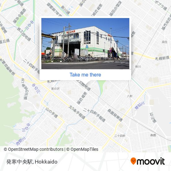 発寒中央駅 map