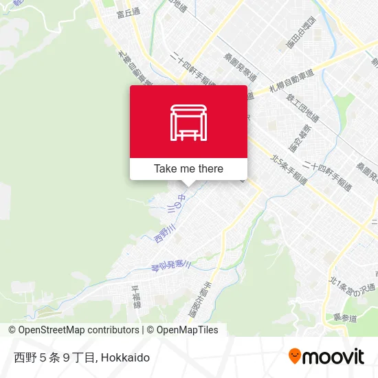 Nishino 5-jo 9-chome map