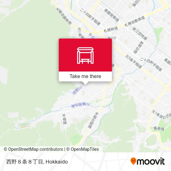 西野８条８丁目 map