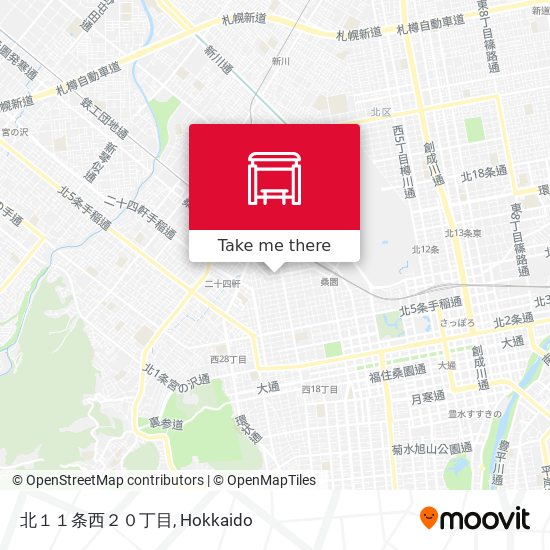 北１１条西２０丁目 map