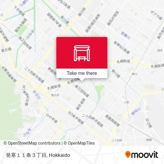 Hassamu 11-jo 3-chome map