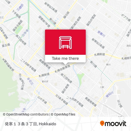 発寒１３条３丁目 map
