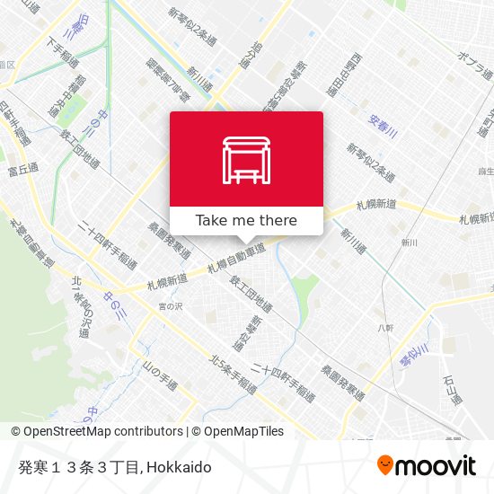 発寒１３条３丁目 map