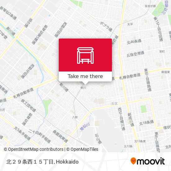 北２９条西１５丁目 map