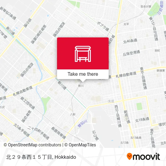 北２９条西１５丁目 map
