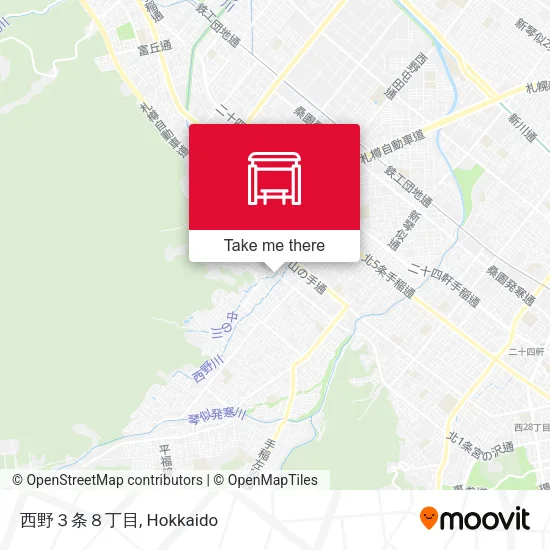 西野３条８丁目 map