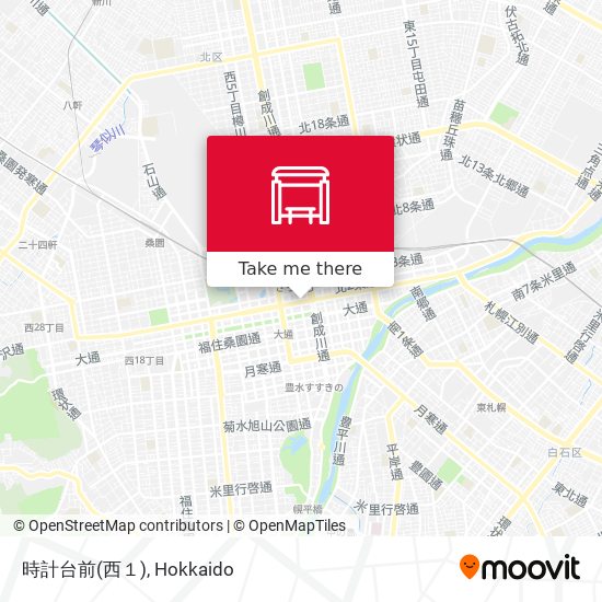 時計台前(西１) map