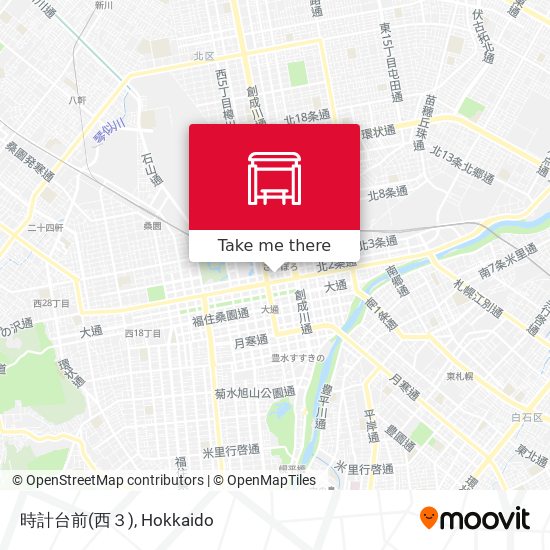 時計台前(西３) map