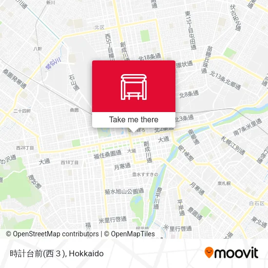 時計台前(西３) map