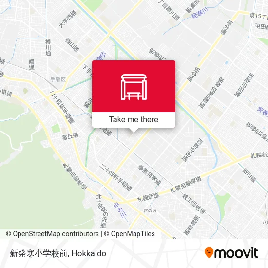 新発寒小学校前 map