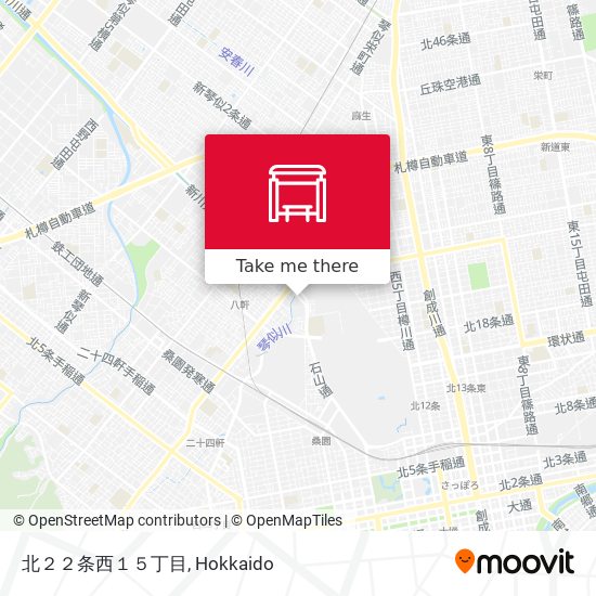 北２２条西１５丁目 map