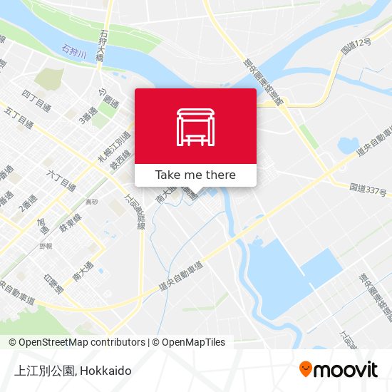 上江別公園 map