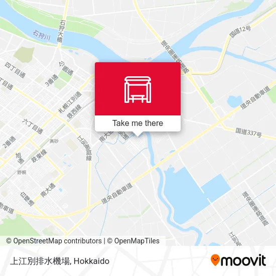 上江別排水機場 map