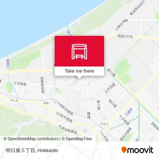 明日風５丁目 map