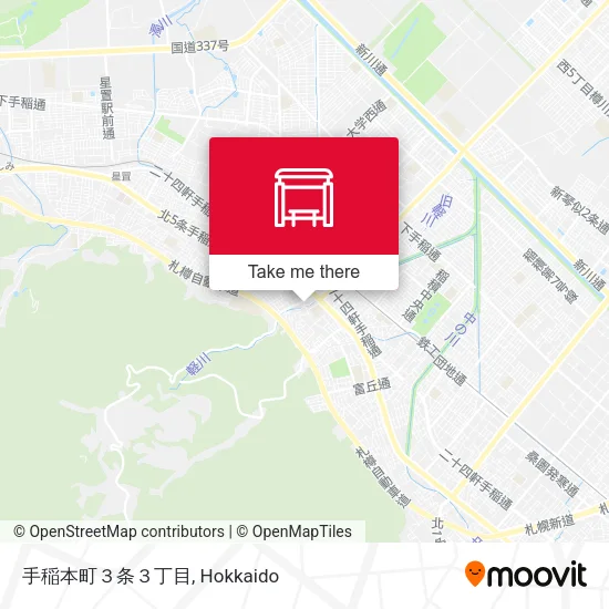 手稲本町３条３丁目 map