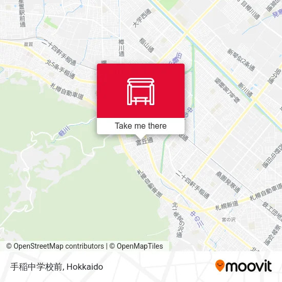 手稲中学校前 map