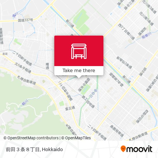 前田３条８丁目 map