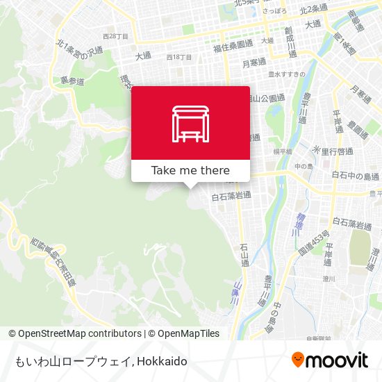 もいわ山ロープウェイ map