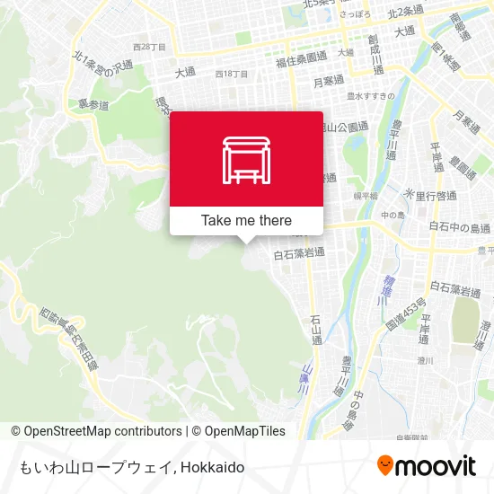 もいわ山ロープウェイ map