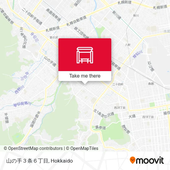 山の手３条６丁目 map