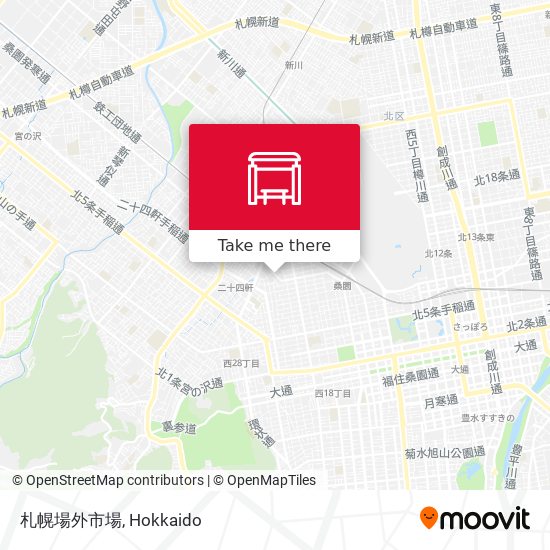 札幌場外市場 map