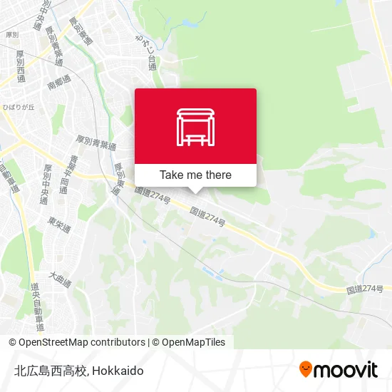 北広島西高校 map