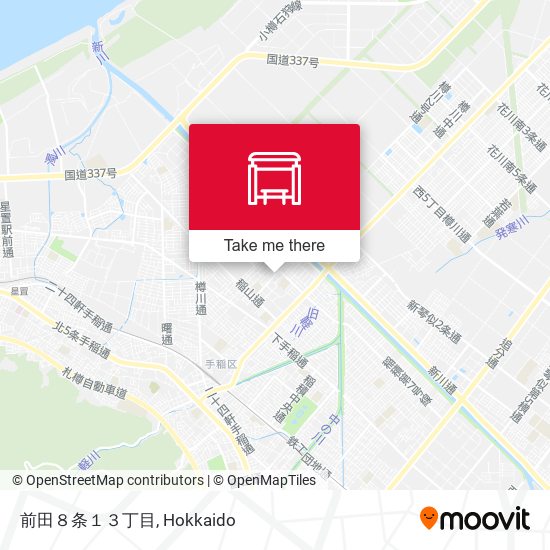 前田８条１３丁目 map