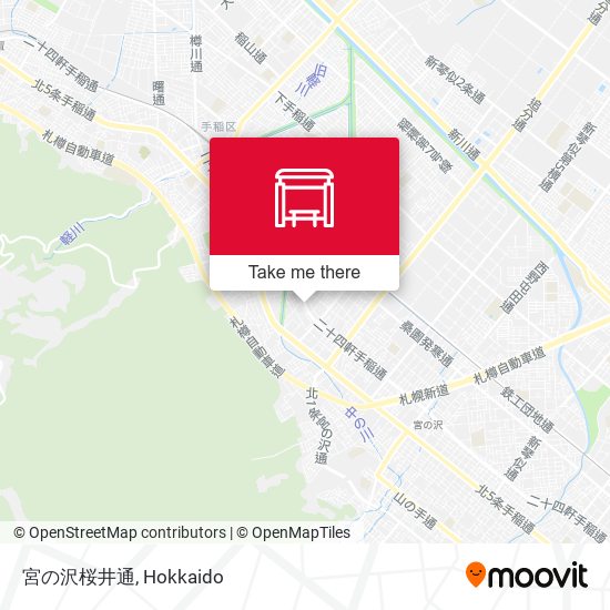 宮の沢桜井通 map