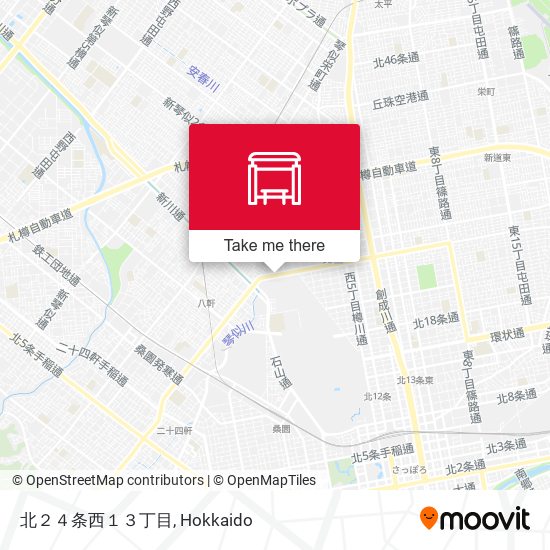 北２４条西１３丁目 map