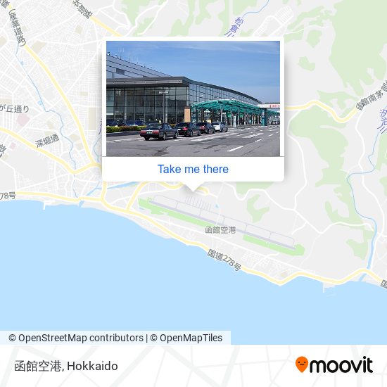 函館空港 map