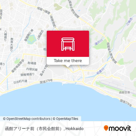 函館アリーナ前（市民会館前） map