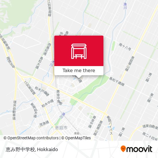 恵み野中学校 map