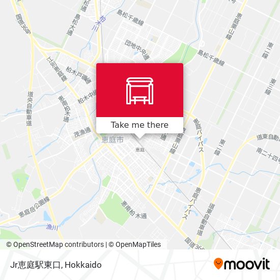 Jr恵庭駅東口 map