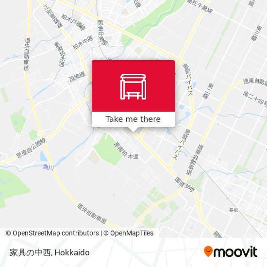 家具の中西 map