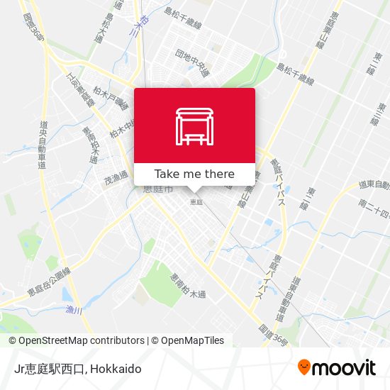 Jr恵庭駅西口 map