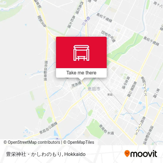 Toyoei Shrine - Kashiwa Forest map