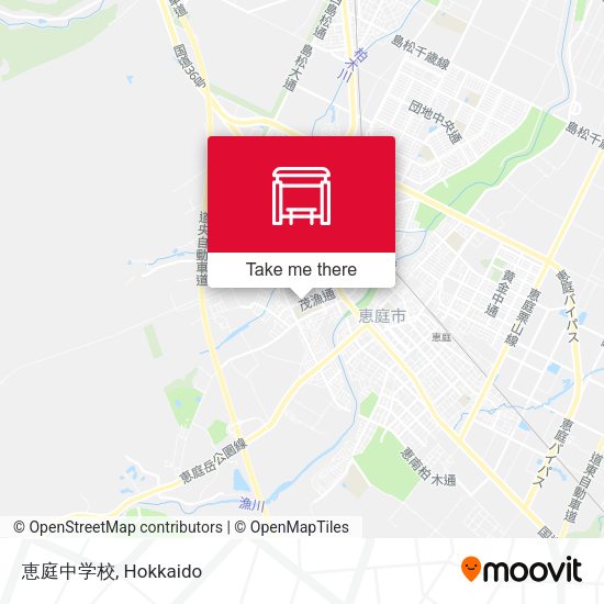 恵庭中学校 map