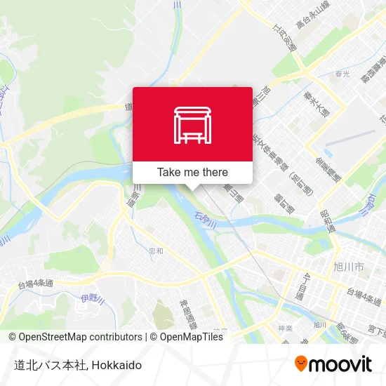 道北バス本社 map