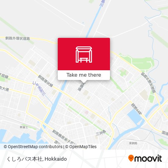 くしろバス本社 map