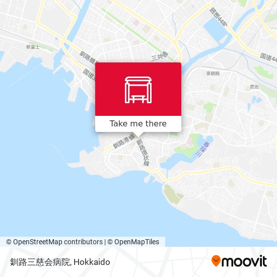 釧路三慈会病院 map