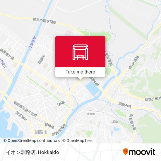 イオン釧路店 map