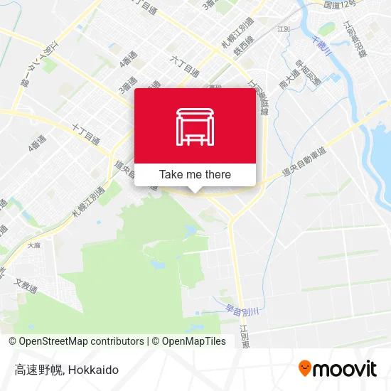 高速野幌 map