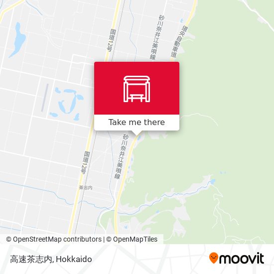 高速茶志内 map