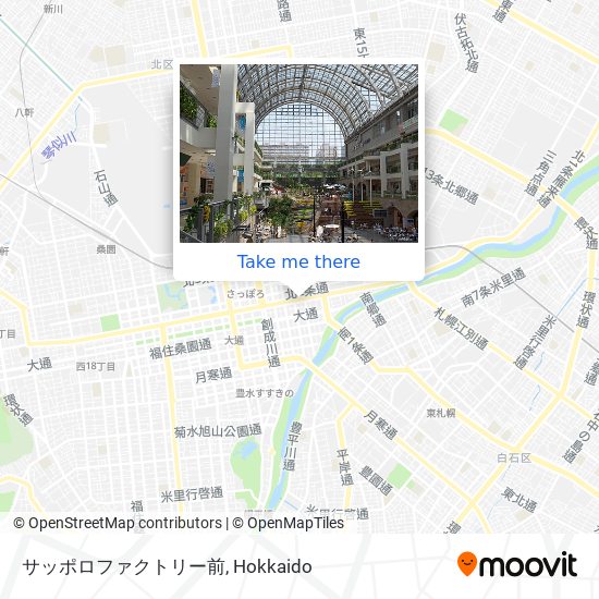 サッポロファクトリー前 map