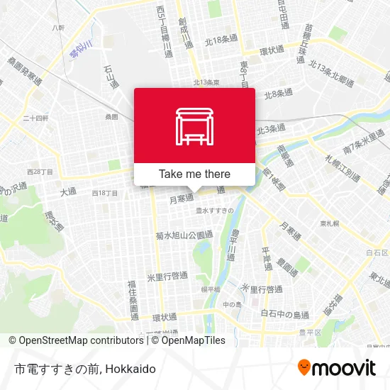 市電すすきの前 map
