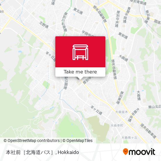本社前［北海道バス］ map